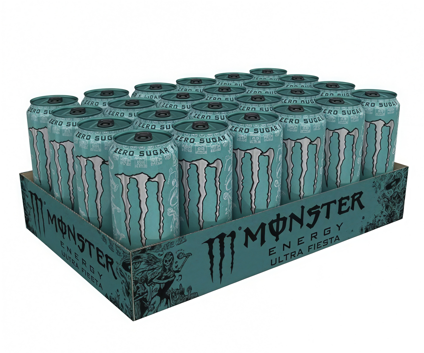 Zero-Cal Energy Drink, 16oz (15 Cans) with Caffeine