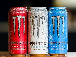 Zero-Cal Energy Drink, 16oz (15 Cans) with Caffeine