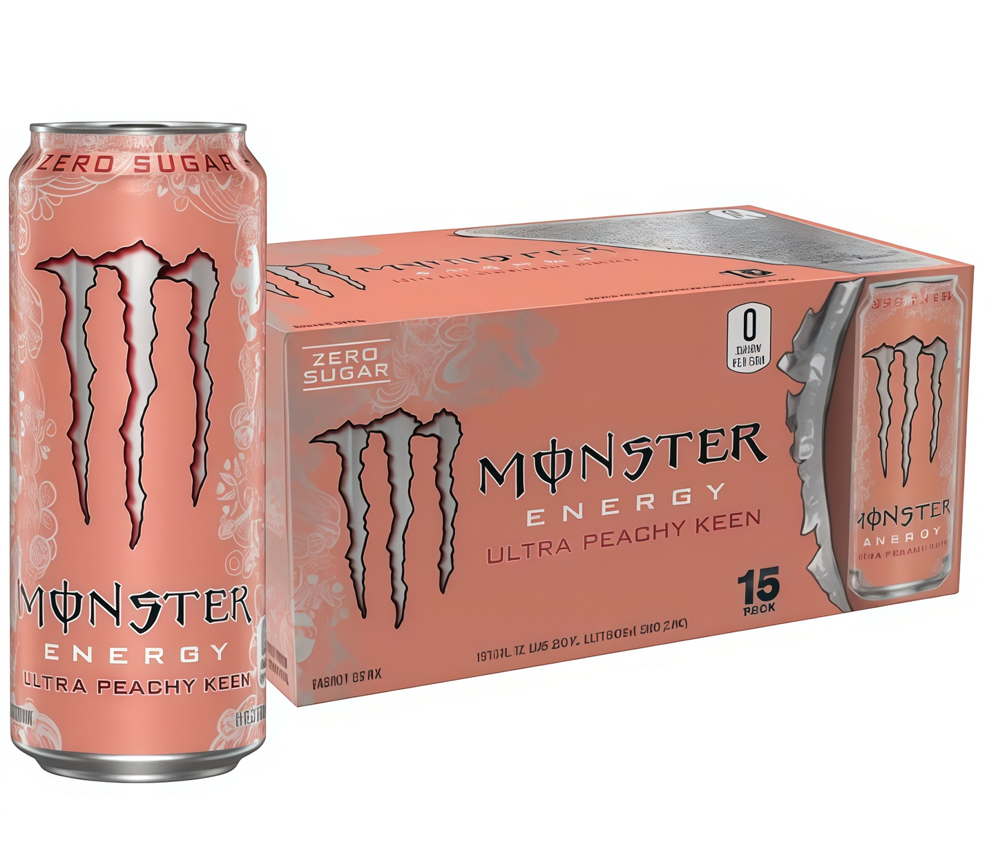 Zero-Cal Energy Drink, 16oz (15 Cans) with Caffeine