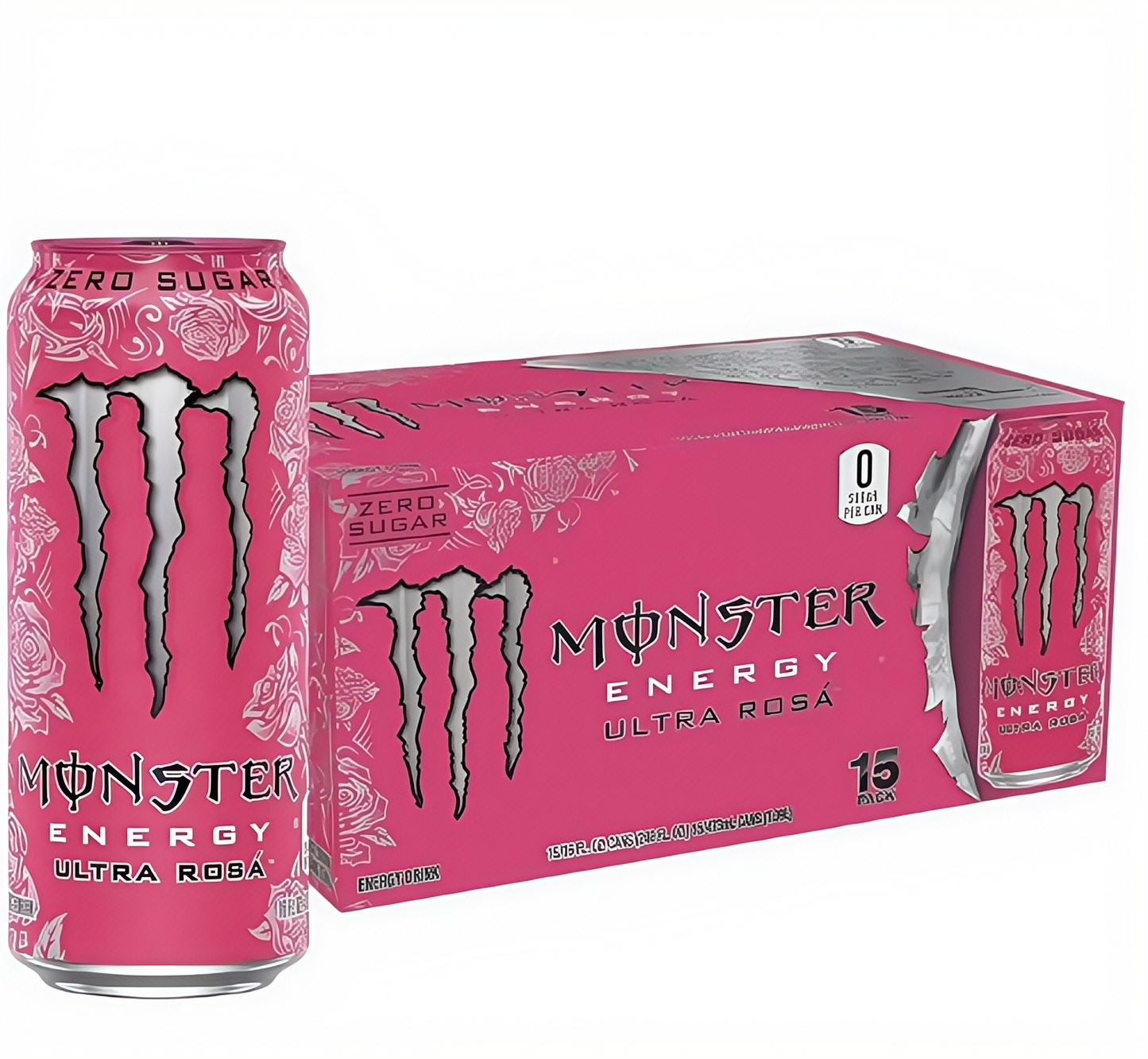 Zero-Cal Energy Drink, 16oz (15 Cans) with Caffeine