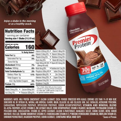 Premier Protein Shakes 30g Protein 1g Sugar - 12pk