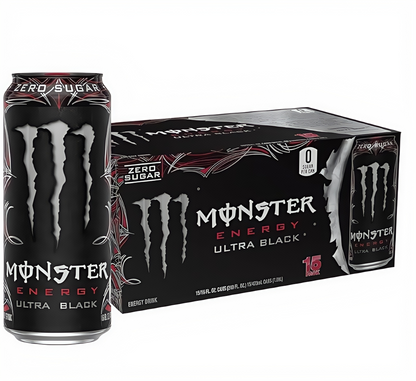 Zero-Cal Energy Drink, 16oz (15 Cans) with Caffeine